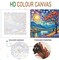 Paint by Number Kit for Adults Framed Canvas, Moon Landscape Adult Paint by Number Kits, Easy Acrylic Painting by Number with Exquisite Box